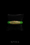 JJW-202300027-Half-Clover-Ornamental-Jade-Bangle-Doff-Gold-Jade