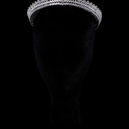 Chrysant Crown - Rhodium White Gold