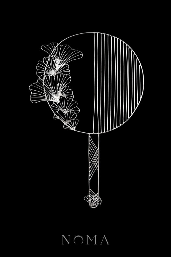 925-202400002-Ginkgo-Minimalist-Fan-Rhodium-White-Gold