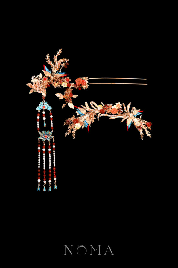 CHN-202500110-ET-Wave-Phoenix-Deco-Set-Gold-Ruby-2-pcs