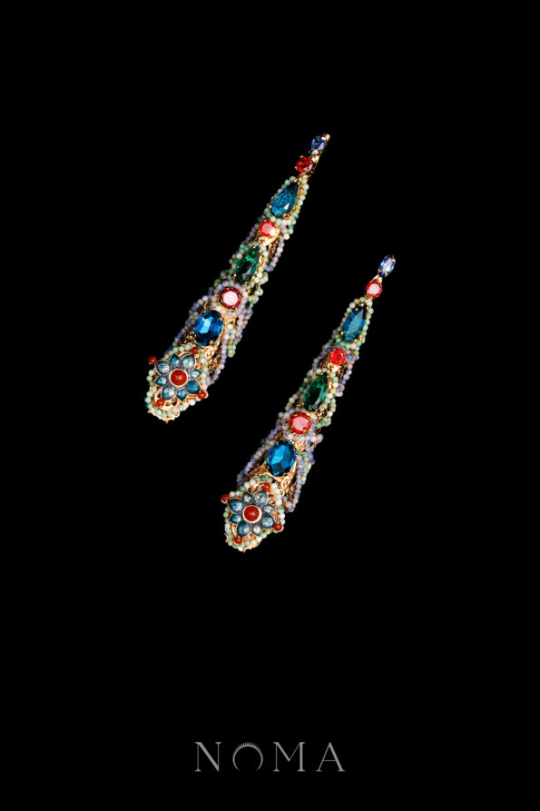 CHN-202500124-Qing-Treasure-Nail-Armor-Set-Gold-Turquoise-2-pcs-1