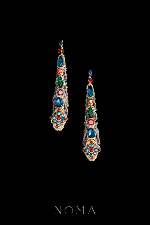 CHN-202500124-Qing-Treasure-Nail-Armor-Set-Gold-Turquoise-2-pcs