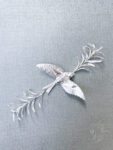 Purity Dove Tarragon Brooch or Hairvine - Doff Silver