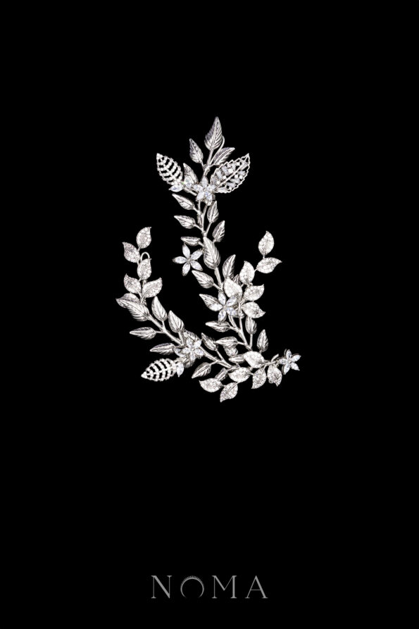 ACC-202400073-Extravagant-Paved-Twines-Hairvine-or-Brooch-White-Gold-Left