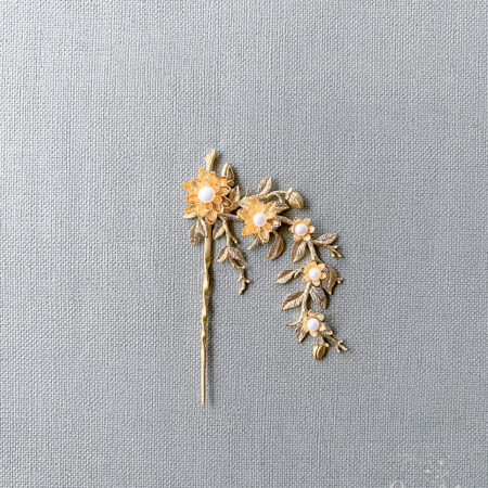 Dewata Floral Tusuk Konde Hairpin - Doff Gold
