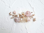 CHN-201900083-Pink-Blossom-Haircomb-Gold-Pink