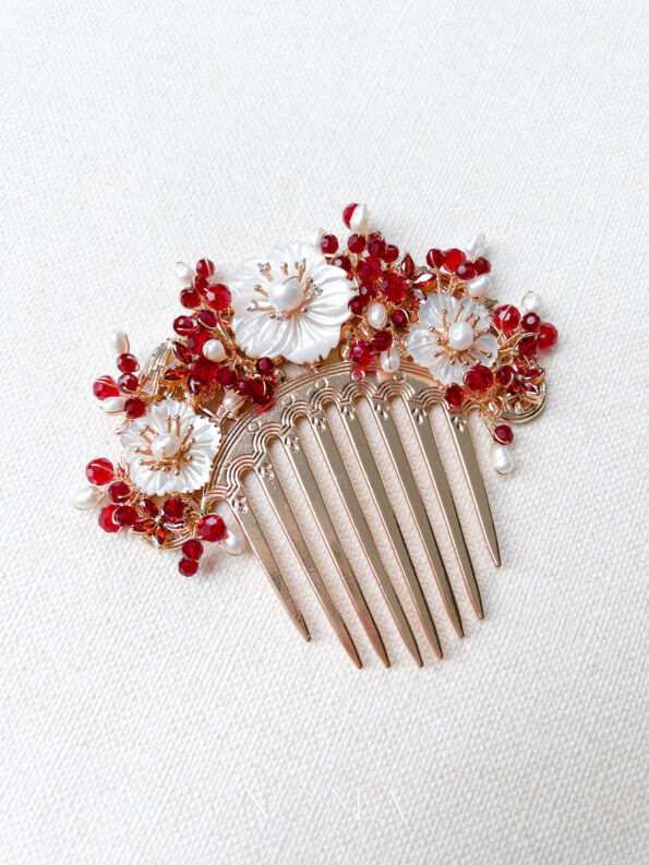 CHN-202100096-Ruby-Flowers-Haircomb-Gold-Red-1