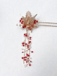 CHN-202100100-Phoenix-Ruby-Flowers-Hairpin-Gold-Ruby-Right