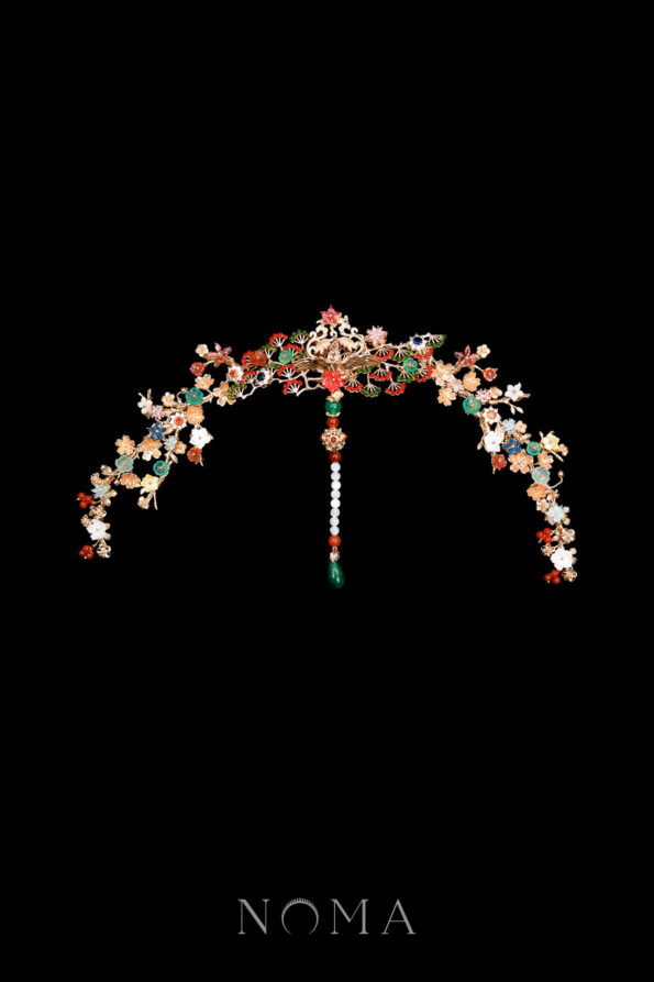 CHN-202400028-Phoenix-Lotus-Blossom-Headband-or-Belt-Gold