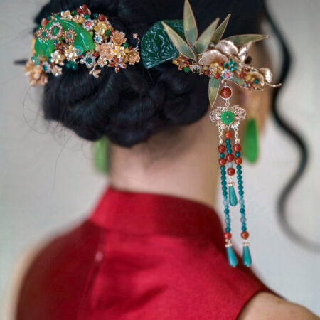 CS Lunar Bold Jade Garden Bamboo Set - Gold, Jade (2 pcs)